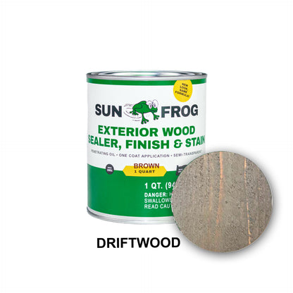 Sun Frog Wood Sealer, Finish & Stain